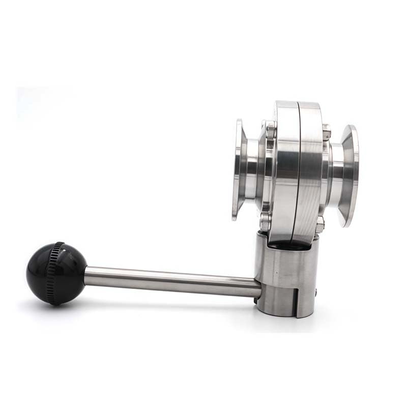 Válvula de tres clips de 2 pulgadas en acero SS304 de 51 mm para lácteos 6