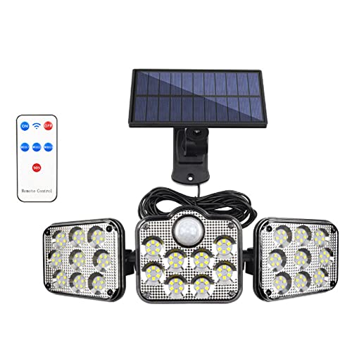 SHOPFRILL Lampada fluorescente per esterni con sensore di movimento Lampada fluorescente da giardino Lampada da parete con cavo da 5 m Faretto a LED a parete con telecomando Grado di impermeabilità IP