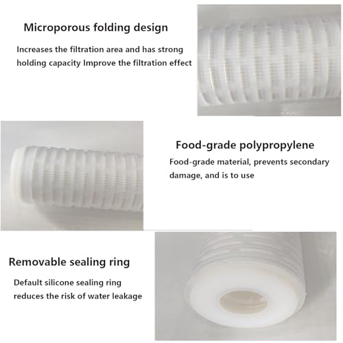 Filtre à eau de 20 pouces cartouche PP plié sédiment pour eau industrielle et évier - 4