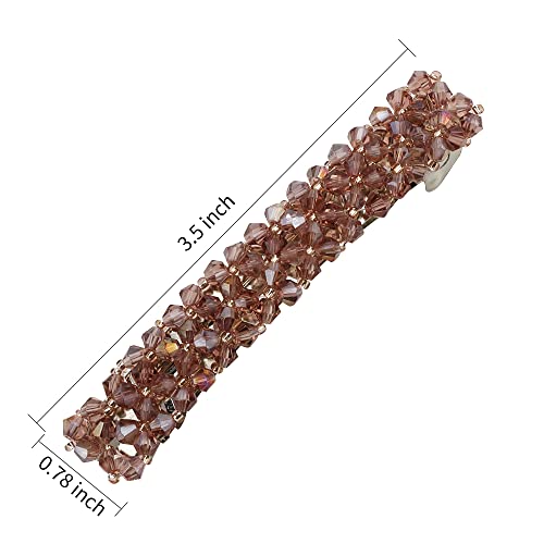 8 Pieces Fashion Hair Clips Elegant Hair Barrettes for Women and Girls Sparkly Rhinestones Flower Hair Clips French Style Fancy Vintage Hair Accessories for Women and Girls