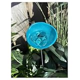 2026 Upgrade Bee Watering Station Butterfly Puddler Hummingbird Drinking Cups with Glass Marbles Colorful Bee Watering Cups for Garden Pollinator Watering Station Garden Decor for Outside (Blue)