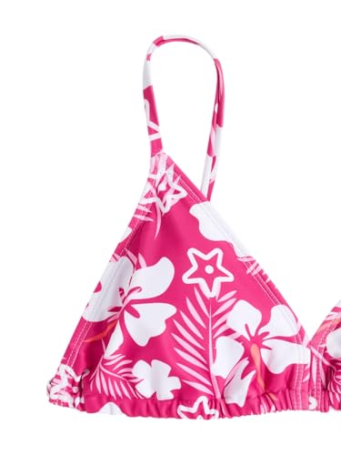 Image of COZYEASE Girls' 3 Piece Set Floral Print Bikini Swimsuit with Drawstring Beach Skirt Cute Ruched Bathing Suit
