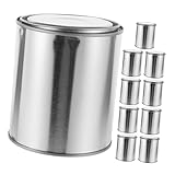 SEWOART 10 Piezas Envases Pequeños Redondos Sellados para Almacenamiento de Pintura y Materiales Químicos Protección Antievaporación para Proyectos DIY