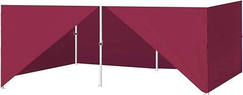 Miniatura 11 de Eurmax USA - Kit de paredes con cierre completo para toldo desplegable de 8x8 pies, solo 4 paredes (verde bosque) Verde bosque,Blanco,Rojo,Verde