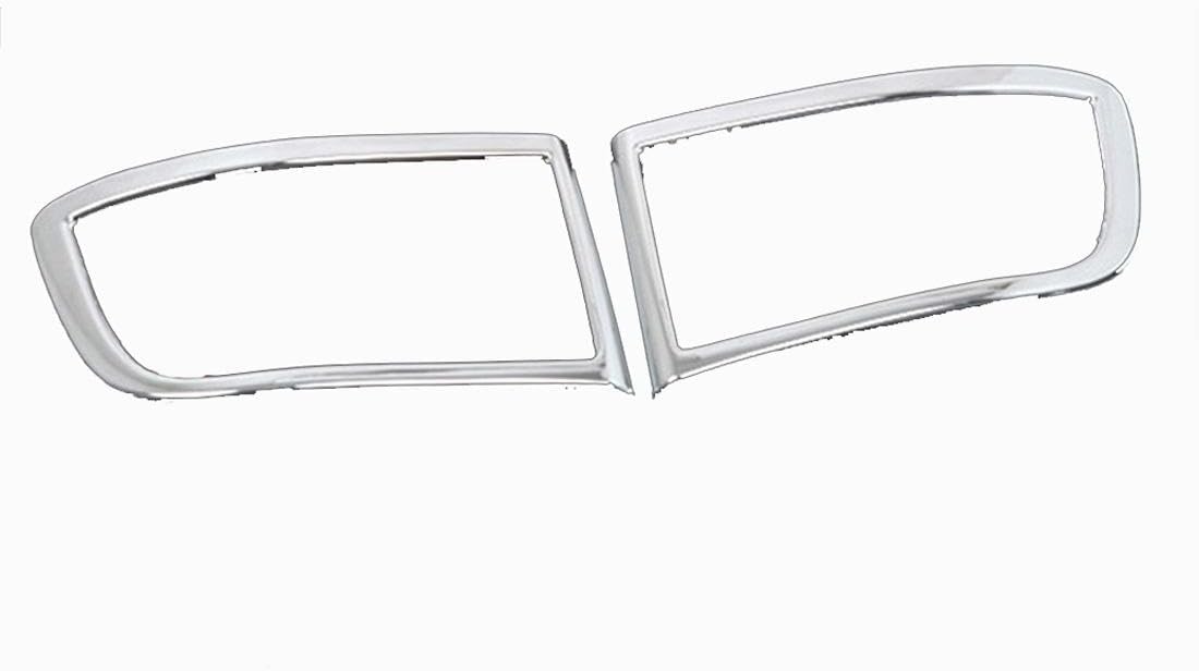 MadLoN Compatible con Toyota Prado J120 2003-2009, cubierta de lámpara antiniebla de automóvil, cromada delantera y trasera, decoración de marco de