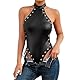 Sexy Damen Wetlook Leder Body Dessous Set - Bodysuit BH Rückenfrei Unterwäsche - PU Leder Halsband Erotik String Unterwäsche - Clubwear Mit Neckholder