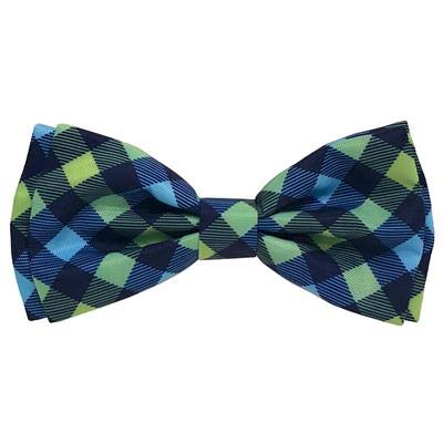 Huxley & KentBow Tie for Pets - Navy Check (Large) - Bow Tie Collar Attachment - Fun Bow Ties for Dogs & Cats - Cute, Comfortable, and Durable - H&K Bow Tie