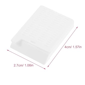 IMIKEYA 200pcs White Tissue Embedding Cassettes with Cover Square Hole Design for Easy Draining for Histology and Tissue Culture Processing