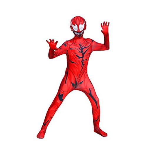 Barn Spider-Man Kostymer Superhjälte Battle Body Cosplay Party Jumpsuit Film Fan Tights Maskerader Onesies Påsk Conjoined,Red-Kid L(125~135cm)