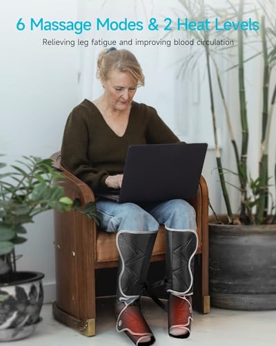 Alljoy AJLM22 Leg And Foot Massager With Heat, Air Compression Leg Massager For Circulation And Pain Relief thumb #2