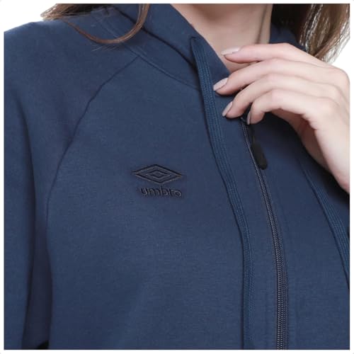 Jaqueta Umbro Essential Comfy Unissex (BR, Alfa, M, Regular, Regular, Azul/Marinho)