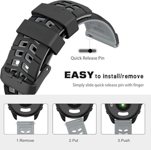 Image of Zitel Band Compatible with Huawei Watch GT 6 Pro /GT 6 46mm, GT 5 / GT 5 Pro 46mm, GT 4 46 mm, GT 3 / GT 3 Pro, GT /GT 2, GT 2 Pro /GT 2e, Watch 4 /4 Pro, 3 /3 Pro - 22mm Sports Straps