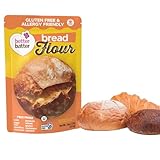 Better Batter Bread Flour | Certified Kosher & Gluten Free Flour for Baking Top 9 Allergen-Free Perfect for Yeast Bread Recipes & Pie Crusts! Knead, Cold Proof Hostess Kitchen Cooking Gifts 1LB Pouch