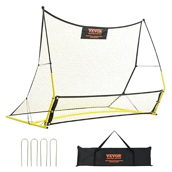 VEVOR Filet de Rebond Football 2 en 1 avec Sac Portable