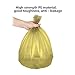 5 Rolls Small Trash Garbage Bags, 4 Gallon Strong Thin Material Disposable, Kitchen, Durable Plastic Trash Bags for Office Home Bedroom Garden Waste Bin, 100 Counts (Golden)