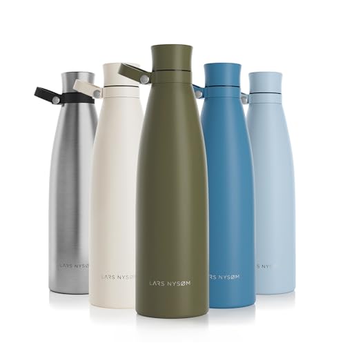 LARS NYSdiameter M Stainless Steel Insulated Water Bottle 750ml, 1L, Olive Green, 750 ml