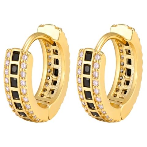 VEXXS 14K Gold Plated Hoop Earrings Cover