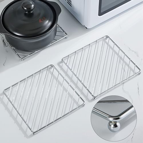 Arrebol ARREBOL-111 Stainless Steel Trivets Heat Resistant Insulated Hot Pads Table Dish Mat Tableware Placemat Dining Table Decor Hot Pads Cooking And Baking Pans Holder Air Fryer Oven Cookie Cooling Racks thumb #4