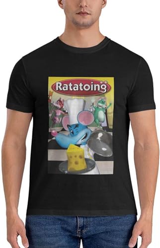 RedAeL Ratatoing T-Shirt Custom T-Shirt Mens Black T-Shirt S