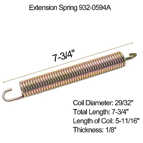 image for GEARLINTON 932-0594A Extension Spring 732-0594A for MTD Troy-Bilt Whit