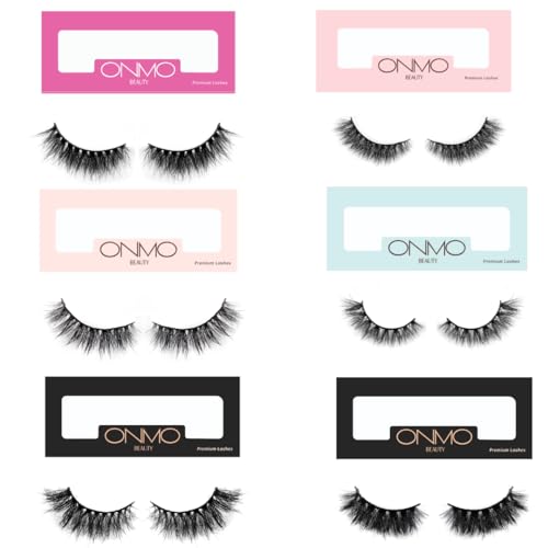 Image of Beauty False Eyelash For Women-Natural & Lightweight Faux Mink Fake Eyelashes /Long Lasting 5D Eyelashes /Soft Black Reusable Cat Eye Lashes-Shades-Roseate,Peaches,Rani,Ocean,Chic,Amore
