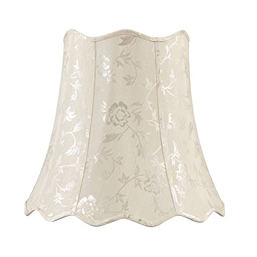 Aspen Creative 34067 Transitional Scallop Bell Shape Spider Construction Lamp Shade in Ivory, 16" wide (10" x 16" x 15") by Aspen Creative - Used condition - US$69.80