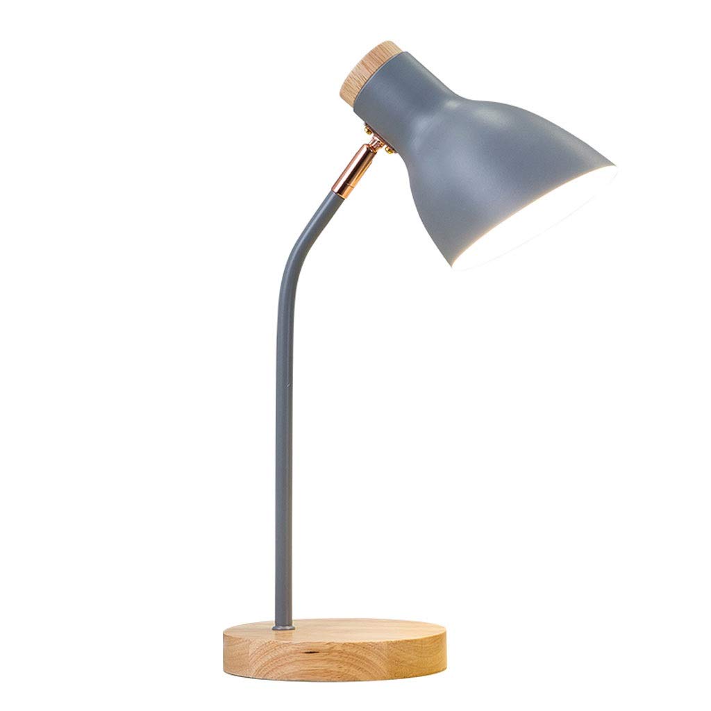 Lampa biurkowa lampy stołowe, lampa do czytania lampa biurkowa nordycka biurko ochrona oczu lampa stołowa, przycisk lampa stołowa, LED elastyczna lampka nocna sypialnia lampka nocna/szara ciepła jak