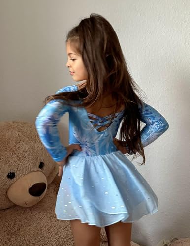 Image of Arshiner Kids Girls Classic Long Sleeve Leotard Dance Ballet Dress