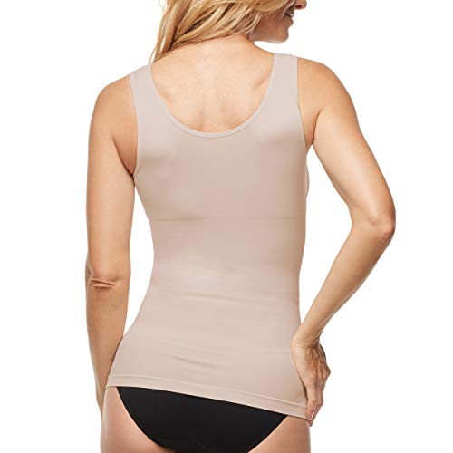 Yummie Women's Nylon Seamless Shaping Tank, Almond, S/M #TOP1