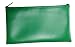 Zipper Bag Leatherette, Check Wallet 11 x 6 Inch (Kelly Green)