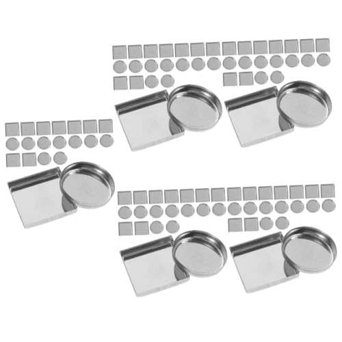 VALICLUD 5 Ensembles Casseroles De Fard À Paupières En Métal Poêle Se Maquiller Le Fard À Paupières Petit Z Palette D'ombres À Paupières Casseroles Vides De Fard À Paupières 30 Pièces * 5