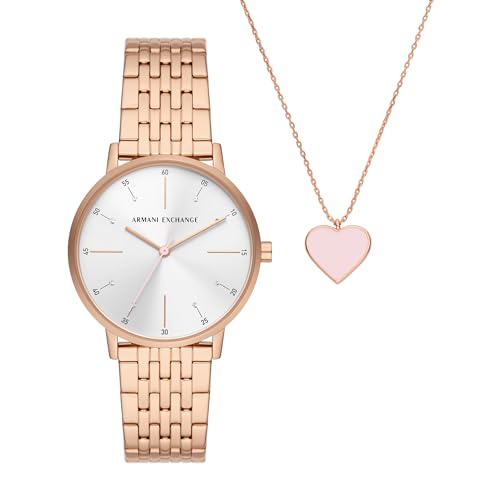 Montre à quartz Armani Exchange AX7145SET en acier inoxydable premium