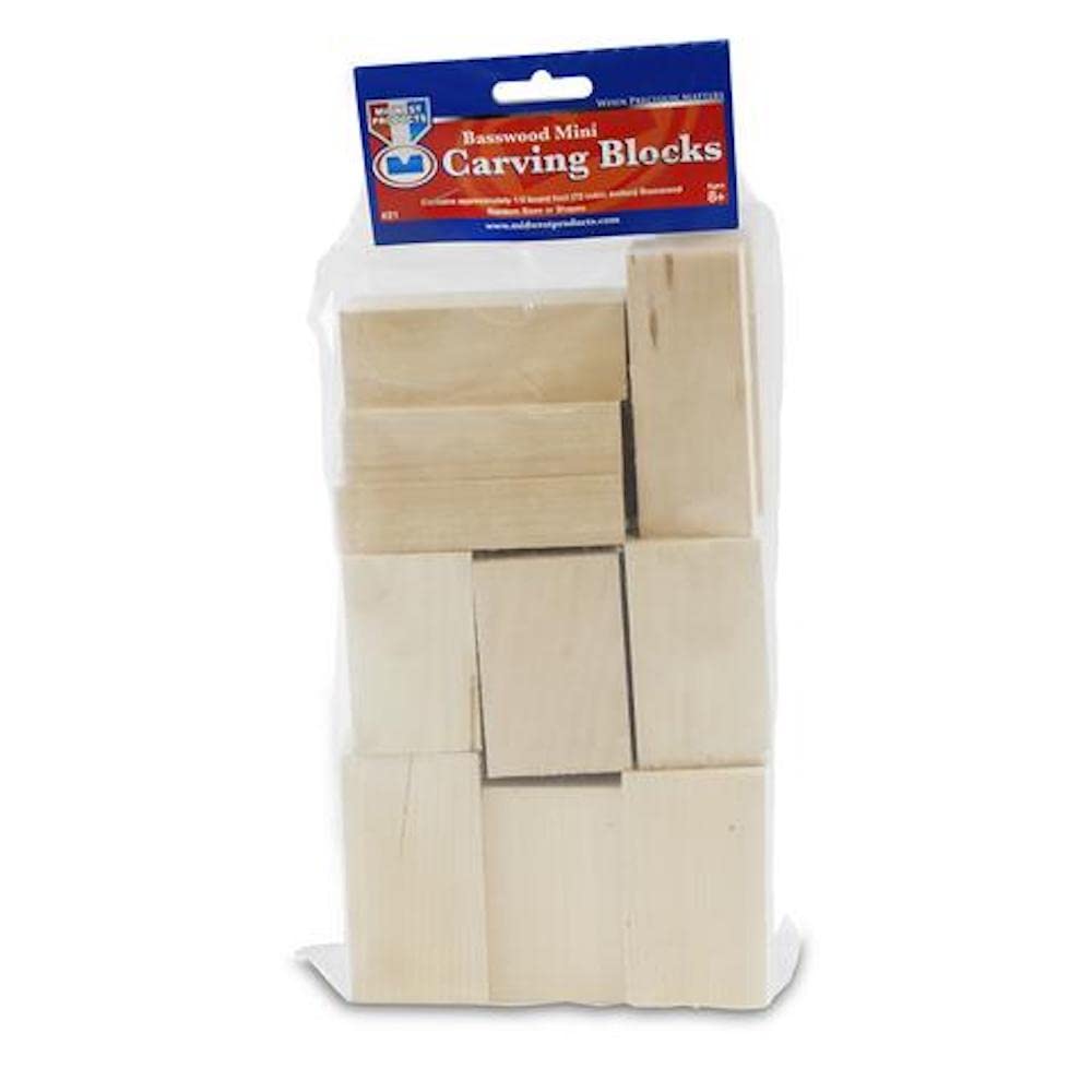 Midwest ProductsProject Woods Basswood Mini Carving Block Economy Bag