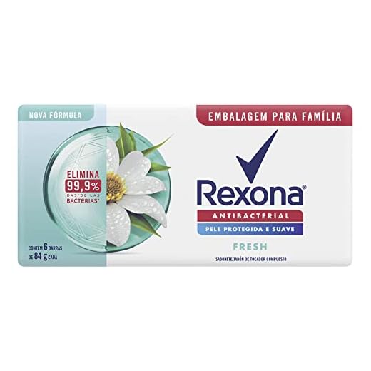 Rexona Sabonete Em Barra Fresh Pack 6 84G