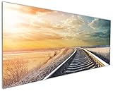 Größe: 50 x 125 cm, 1-teilig, Material: 4 mm Einscheiben-Sicherheitsglas (ESG) mit polierten & geschliffenen Kanten