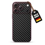 TF Skins – TF Skins iPhone 18 Pro Max Back Only Skin – Carbon Schwarz