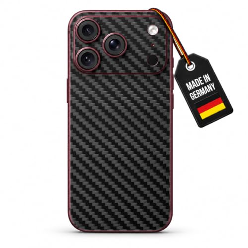 TF Skins iPhone 18 Pro Max Back Only Skin – Carbon Schwarz