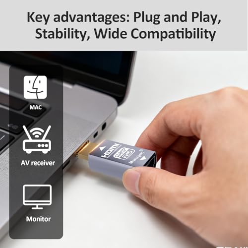 Malarpon Hdmi Edid Emulator Passthrough 3rd Generrtion Aluminum fit Headlesskeep The EDID of The Monitor Active Switches and Extenders 1920x1080@59Hz 4P by Malarpon - Image 4