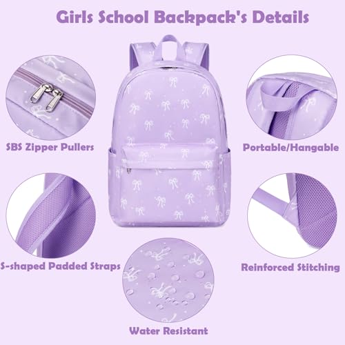 Girls Boys Backpack with Lunch Box Pencil Case for Elementary, 3 in 1 Large Capacity Kids Backpack for School Girls Boys4