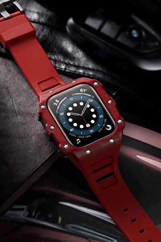 Bracelet caoutchouc Apple Watch 45mm étui carbone céramique - 5