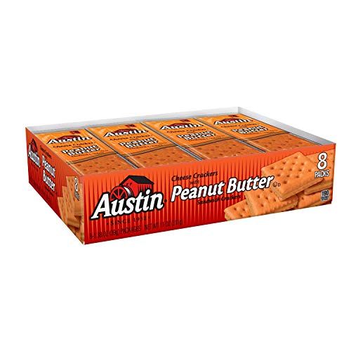 Austin, Sandwich Crackers, Crackers Cheese With Peanut Butter, 8.280lb Case (12 Count) Austin, Sandwich Crackers, Crackers Cheese With Peanut Butter, 8.280lb Case (12 Count)
