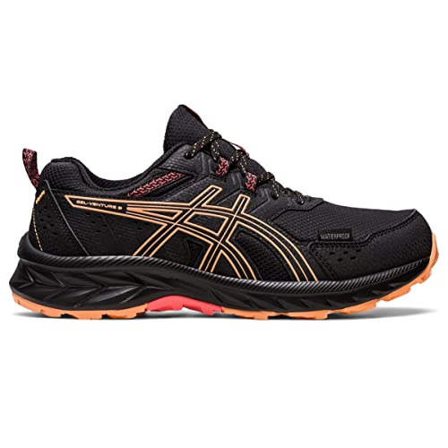 Asics Women's Gel-Venture 9 Waterproof Running Shoes, 7.5, Black/Summer Dune #TOP3