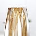 Lucky Bird Amber Glass Vase - Modern Tall/Short Ribbed Vase for Flowers & Candles - Amber H11.8