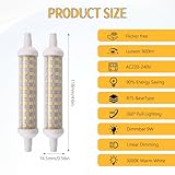 GMHLLES R7S LED 118mm Bulbs Warm White 2 Pcs 9w 6500k J118 Linear Halogen Light Bulbs Replacement Non-Dimmable Double Ended Base for Ceiling Floodlight Lamp Reading - Image 2