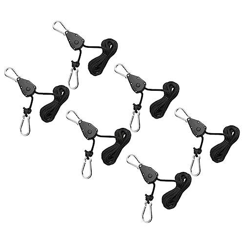 KITANDOVE Ensemble De 6 Suspensions Pour Lampes De Culture Hydroponique Ventilateurs Poulies Et Cordes