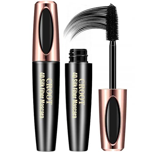 2 PCS 4D Silk Fiber Eyelash Mascara,Extra Long Lash Mascara and Thick, Long Lasting, Waterproof & Smudge-Proof,Full, Long,Thick, Smudge-Proof Eyelashes