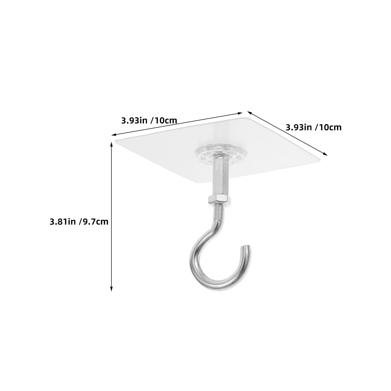 Ganchos Adhesivos para Techo Autoadhesivos Extra Resistentes 12 Unidades sin Taladro Transparentes para Colgar Plantas Cestas y Decoración en Hogar y Cocina