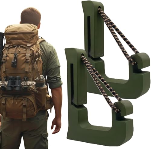 MOLLE Hook for Tree Saddle Hunting, Climbing Platform Hanger, (4 Pcs)