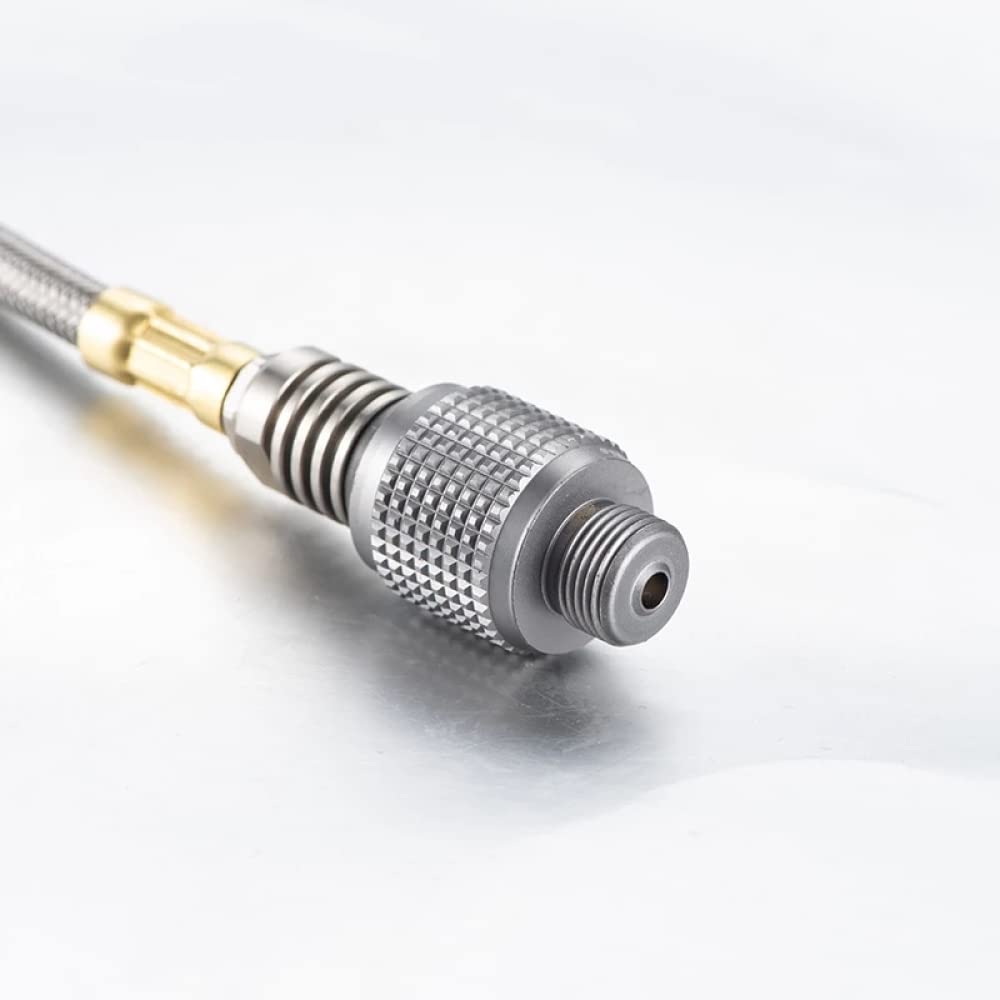 Manguera adaptadora de propano Kit de conexión de regulador y manguera, extensión de gas, conector de manguera, adaptadores de apagado automático for estufa de gas, for acampar al aire libre(0.5m)
