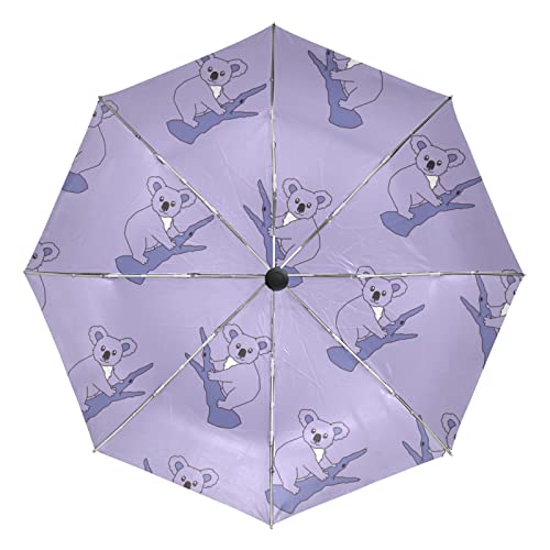 Parapluie pliant automatique koala australie résistant pour voyage